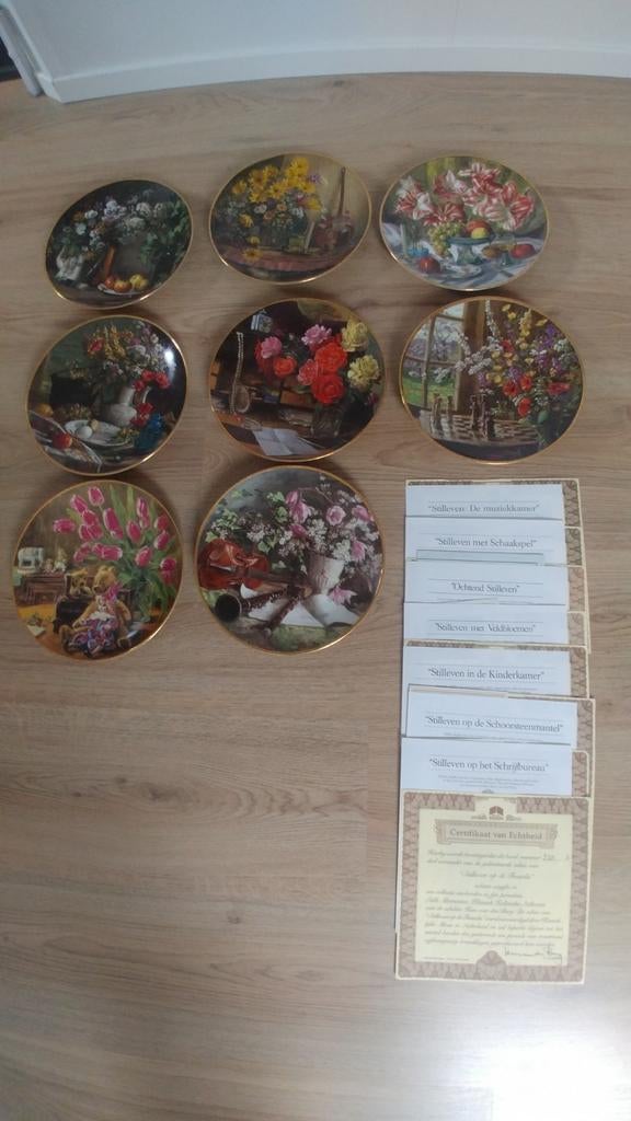 Wandborden 8 stuks met certificaat, Ophalen