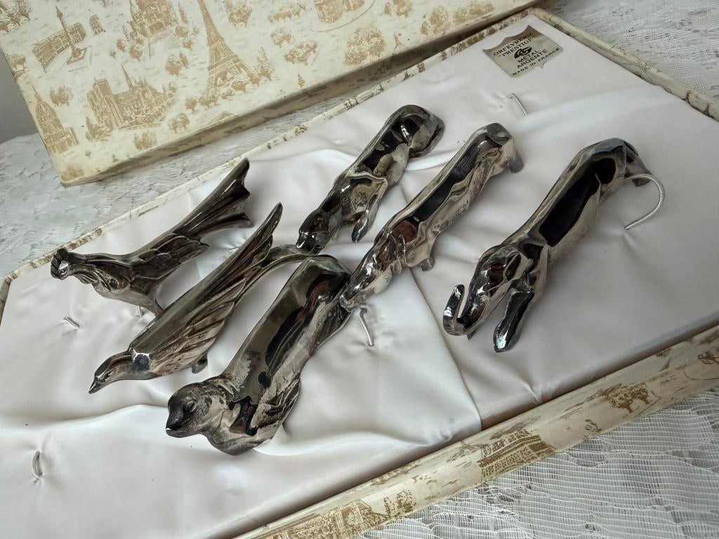 Prachtige Art-Deco messenleggers dieren Frankrijk, Ophalen of Verzenden
