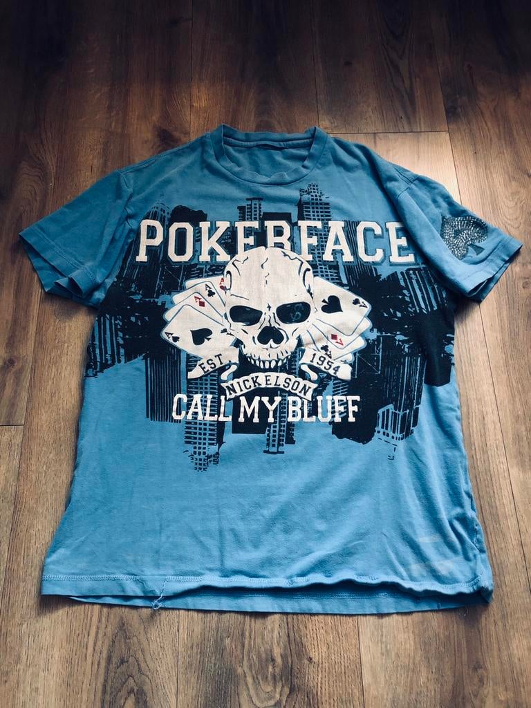 Nickelson shirt maat M/L, Ophalen of Verzenden, Gedragen, Blauw