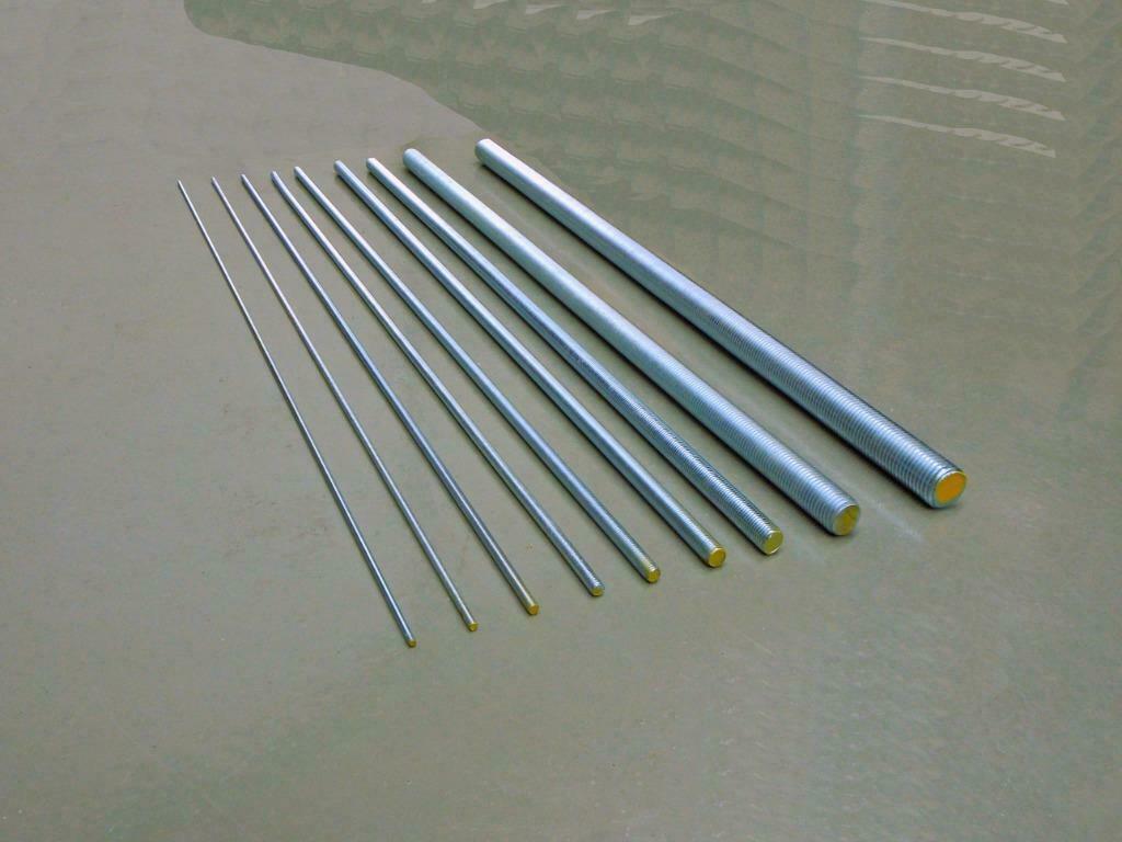Draadeind verzinkt 8.8 lengte 1 m., Doe-het-zelf en Verbouw, IJzerwaren en Bevestigingsmiddelen, Nieuw, Overige typen, 250 mm of meer