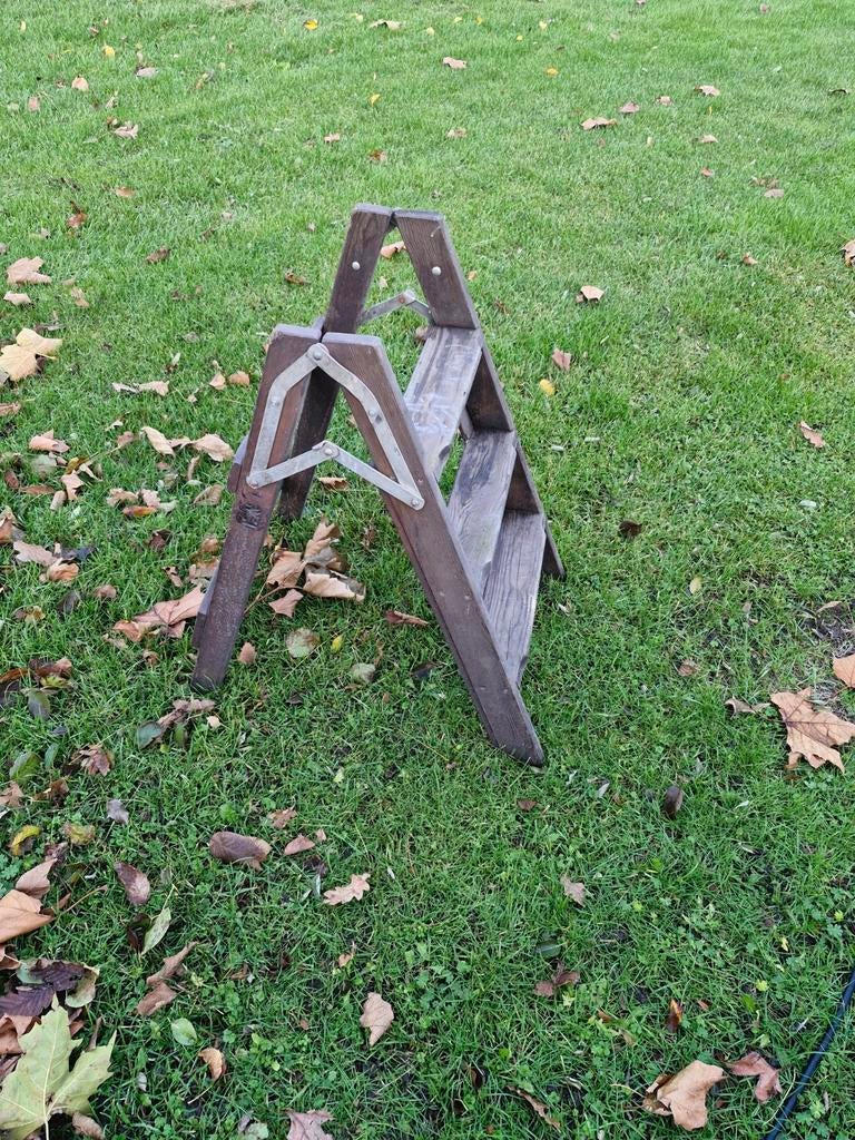 Vitage oud schilders trapje, Ophalen of Verzenden, Minder dan 2 meter