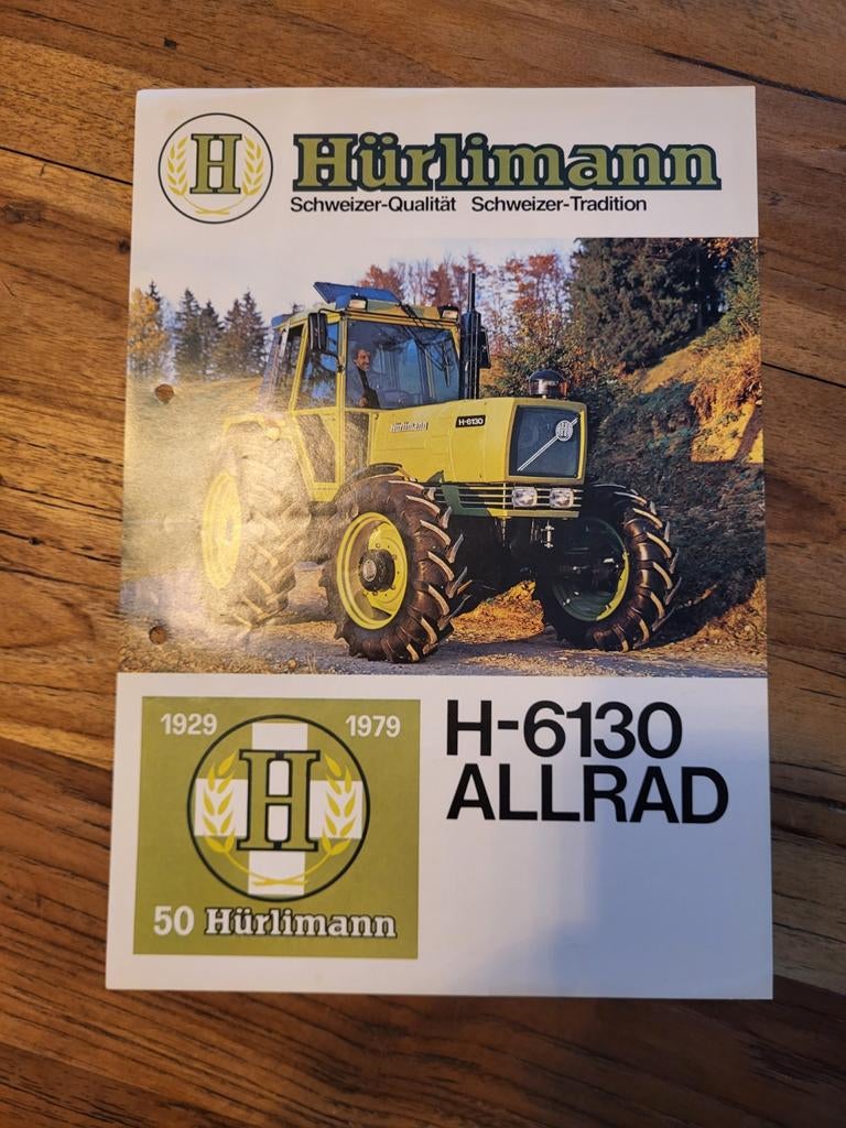 Tractor folder Hürlimann H-6130 ALLRAD, Ophalen of Verzenden, Zo goed als nieuw