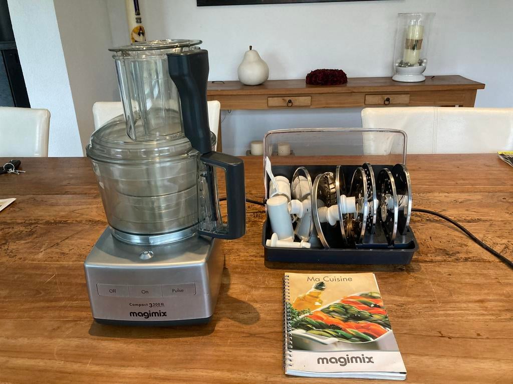 Magimix Compact 3200 XL Keukenmachine, Ophalen, Gebruikt, 3 snelheden of meer, 2 tot 3 liter