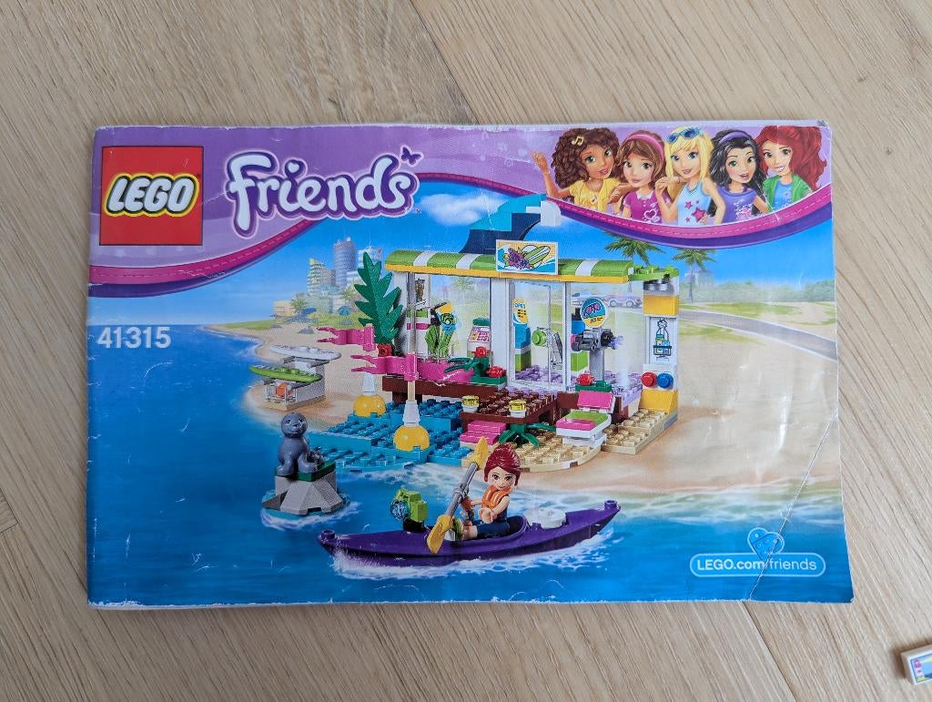 Lego Friends 41315 Surfshop, Kinderen en Baby's, Speelgoed | Duplo en Lego, Ophalen of Verzenden, Zo goed als nieuw, Complete set