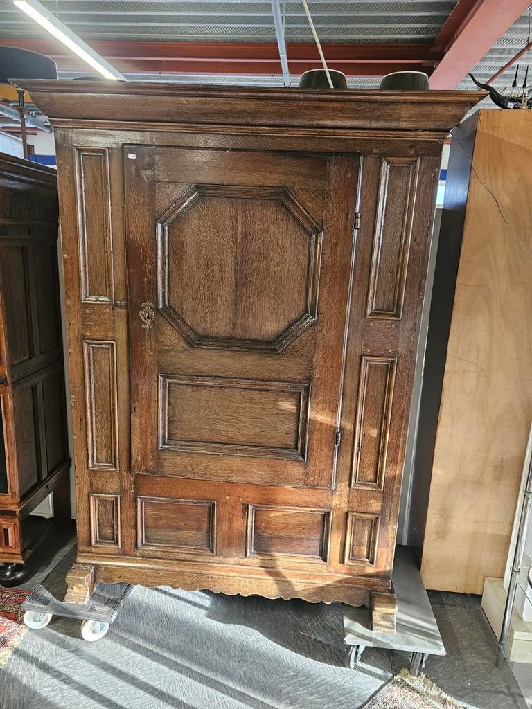 Antieke eikenhouten kast, Ophalen of Verzenden