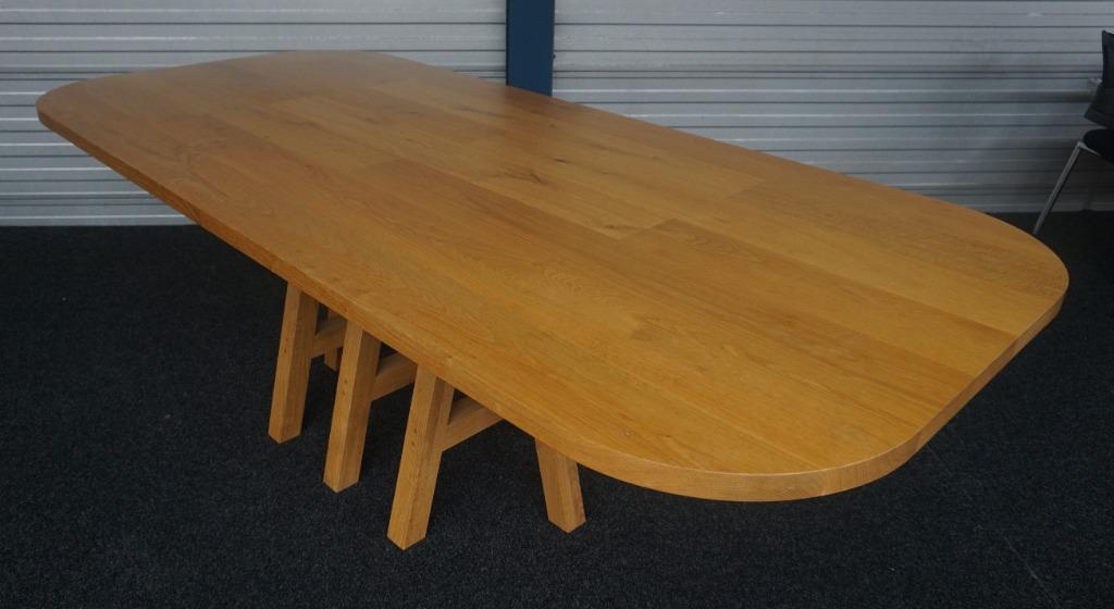 Houten Vergadertafel | Eettafels | Hout | 240 x 110 x 76 cm, Gebruikt, 100 tot 150 cm, -, -