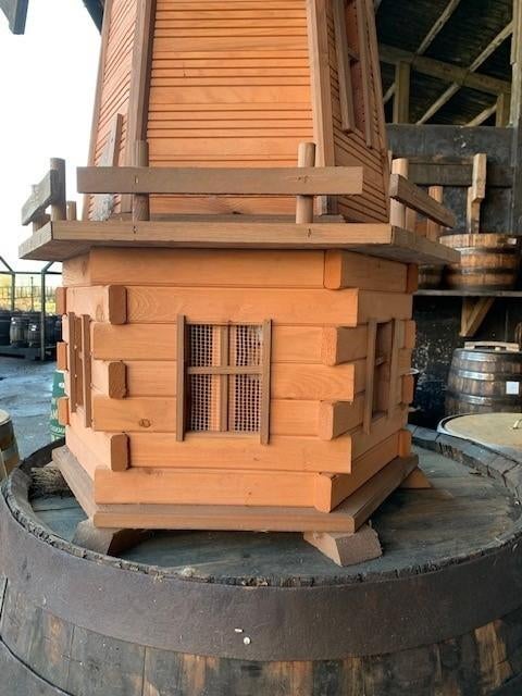 Grote- & Kleine houten Molen(s) - Uniek Decoratiestuk!, Nieuw, BarrelAtelier, Ophalen of Verzenden, Info@barrelatelier.nl