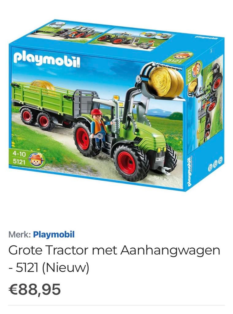 Playmobil 5121 tractor, Kinderen en Baby's, Speelgoed | Playmobil, Ophalen of Verzenden, Zo goed als nieuw