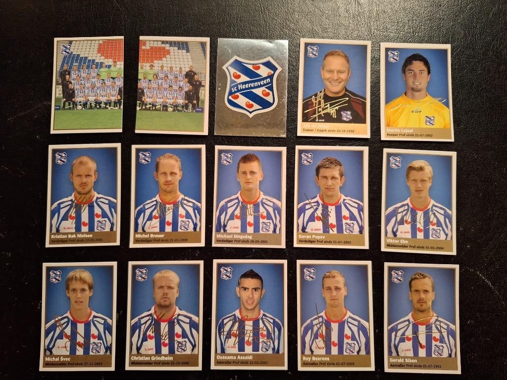 Complete set stickers SC Heerenveen 2009-10, Ophalen of Verzenden, Zo goed als nieuw, Overige binnenlandse clubs, Poster, Plaatje of Sticker