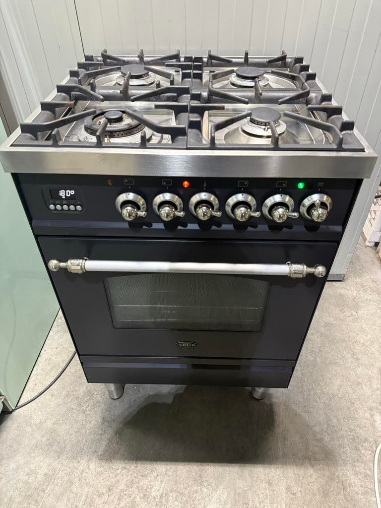 Boretti Fornuis - Gas - 4 Kookzones - Zo goed als nieuw, Bella, 60 cm of meer, Zo goed als nieuw, Gas