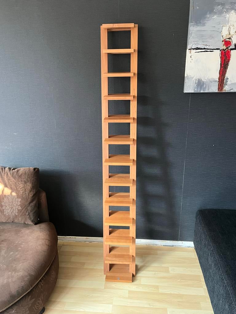 Zeldzaam Bang & Olufsen Houten CD Rek - 1.88m, 150 discs of meer, Ophalen of Verzenden, Zo goed als nieuw, Cd's