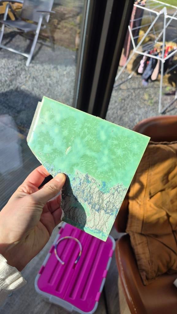 Gezocht: jaren 30 groene wandtegeltjes 15*15cm, Doe-het-zelf en Verbouw, Tegels, Minder dan 20 cm, Minder dan 5 m², Wandtegels