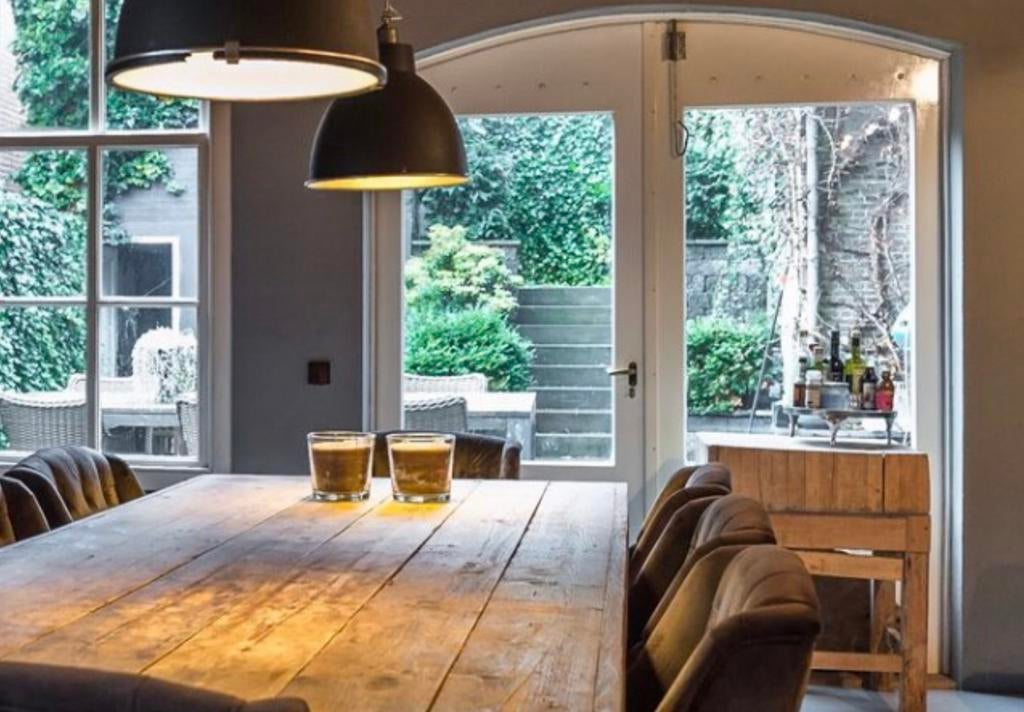 Tuindeuren recht of rond met dubbel glas deurmaat 236 x 101, 215 cm of meer, Glas, Ophalen, 100 tot 120 cm