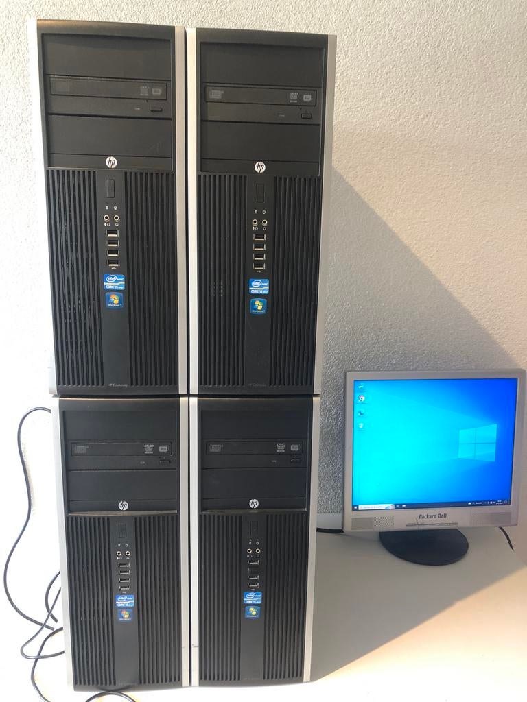 Partij 4x Weekpaarden HP i5 met 16 GB RAM en 1 TB HDD, Computers en Software, Desktop Pc's, Ophalen of Verzenden, Gebruikt, 16 GB