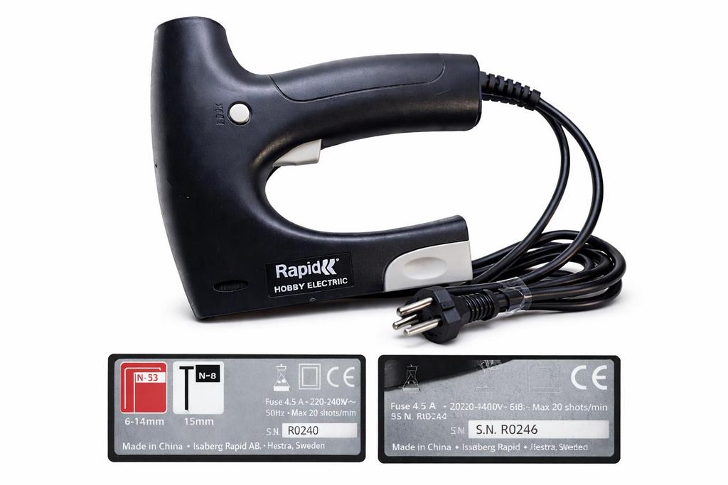 Rapid Hobby Electric Tacker - Overcompleet, Ophalen of Verzenden, Gebruikt