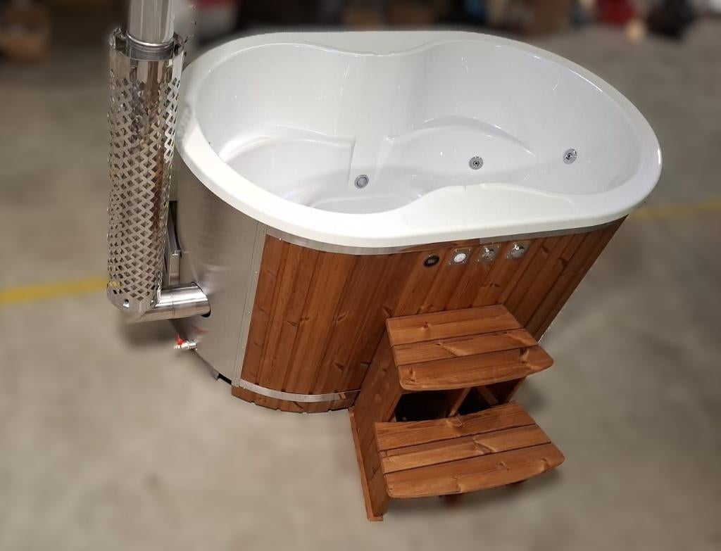 Luxe Ovale Acryl Hottub met Geïntegreerde "HORIZON" Kachel, Verzenden, Nieuw
