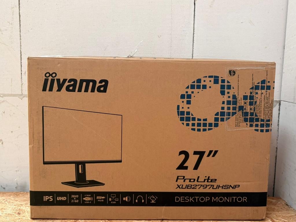 iiyama ProLite XUB2797UHSNP-B1 - 27" 4K USB-C Monitor, Iiyama, IPS, Apex Electronics, Nieuw