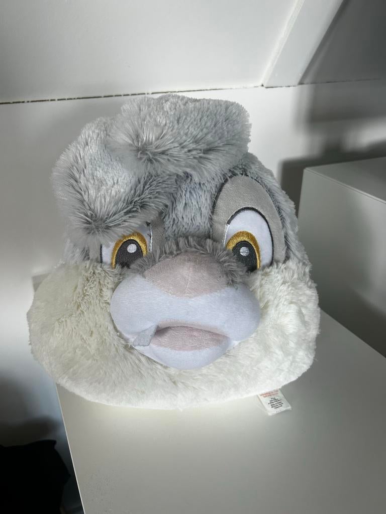 Schattig Kussen Stampertje, Ophalen of Verzenden, Zo goed als nieuw, Grijs, Rond