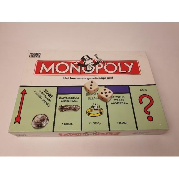 # Monopoly met metalen pionnen versie 2, Hobby en Vrije tijd, Gezelschapsspellen | Bordspellen, Ophalen of Verzenden, Gebruikt