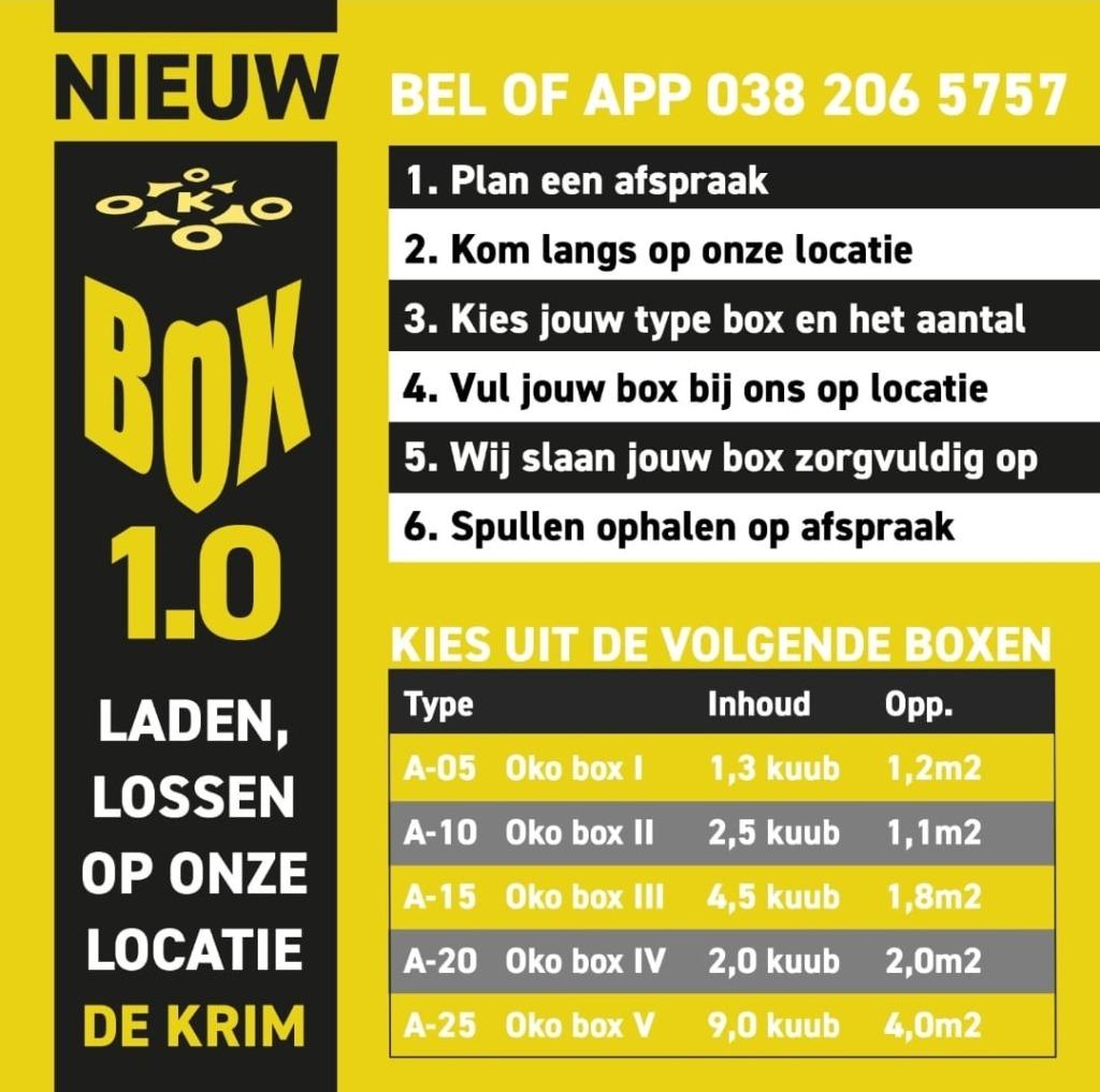 OPSLAGRUIMTE | inboedelopslag | OKOBOX 1.0, Diensten en Vakmensen, Verhuizers en Opslag, Inpakservice, Opslag