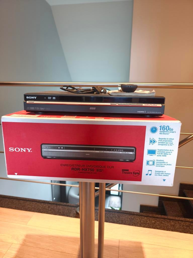 Sony DVD en Harddisc recorder RDR-HD750, Ophalen of Verzenden, Zo goed als nieuw, Audio