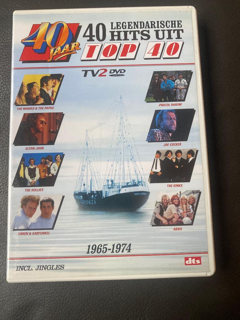 Top 40 Legendarische Hits 1965-1974 Veronica ( 2 dvd set ), Cd's en Dvd's, Dvd's | Muziek en Concerten, Alle leeftijden, Ophalen of Verzenden