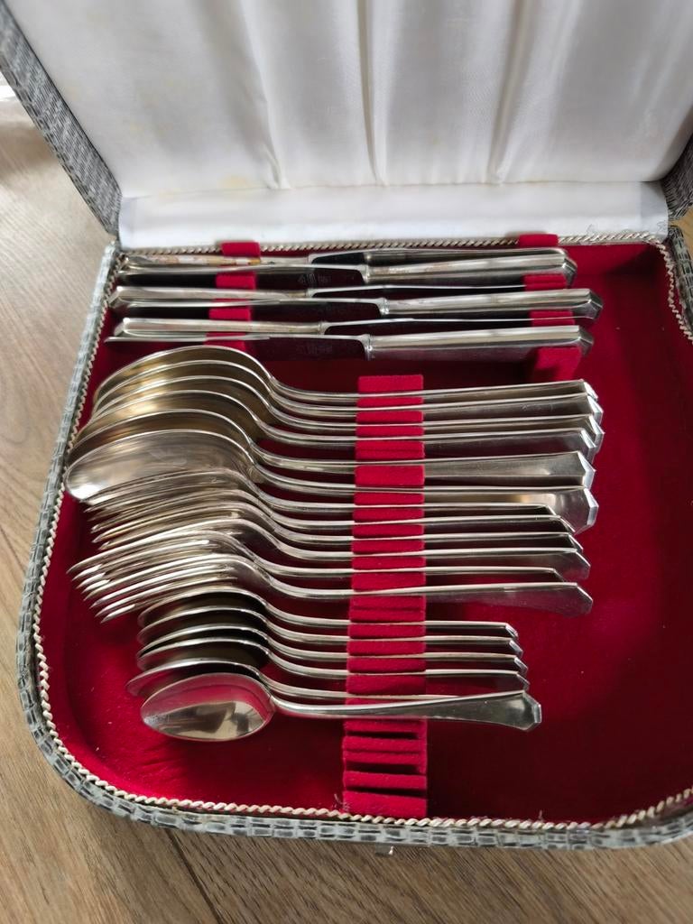 Art Deco Verzilverde Bestekset WMF 6-persoons, Ophalen of Verzenden