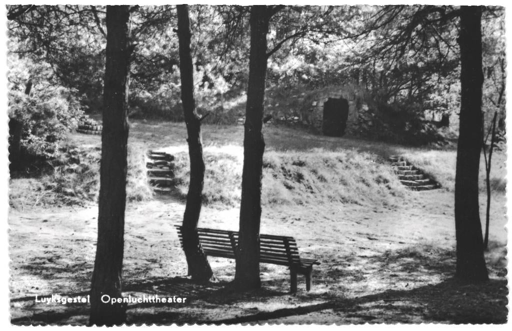 965375 Luyksgestel Openluchttheater 1960 Gelopen met zegel