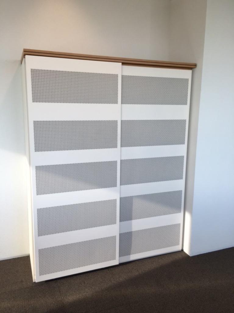 65 x Aspa K1 akoestische schuifdeurkast, H 200 x B 160 cm., Ophalen, Gebruikt, 200 cm of meer, 150 tot 200 cm