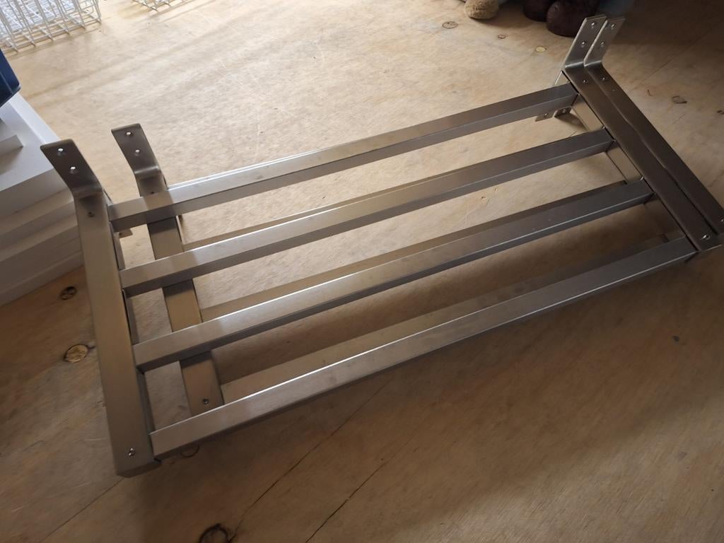 Rvs wandrek 2x ca 75x35, Ophalen of Verzenden
