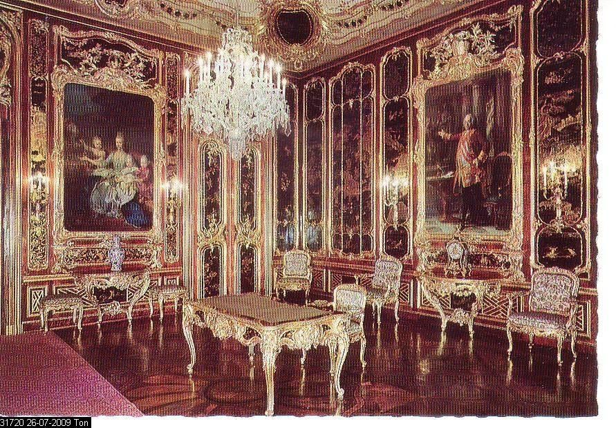 Ansichtkaart	Wenen (O)	Schloß Schönbrunn	Vieux laque kamer, Verzenden, 1960 tot 1980, Ongelopen, Oostenrijk