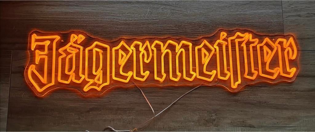 JÄGERMEISTER led/neon verlichting, Verzamelen, Biermerken, Ophalen of Verzenden, Nieuw, Reclamebord, Plaat of Schild, Overige merken
