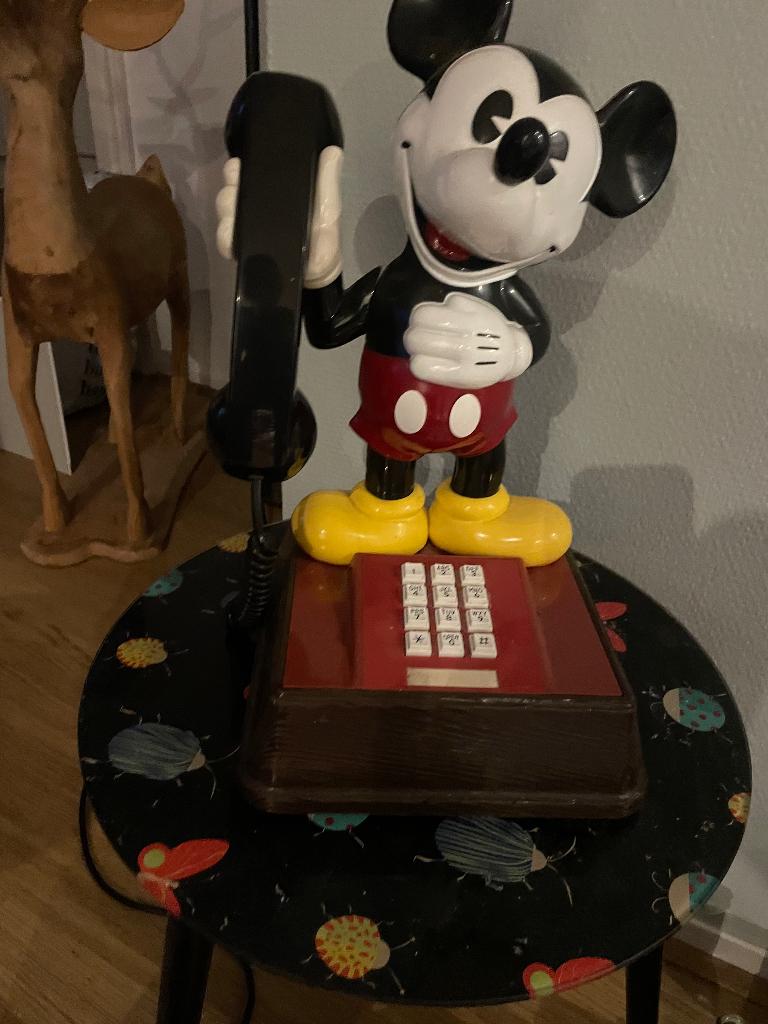 Mickey Mouse telefoon, Verzamelen, Disney, Ophalen, Mickey Mouse, Zo goed als nieuw, Beeldje of Figuurtje
