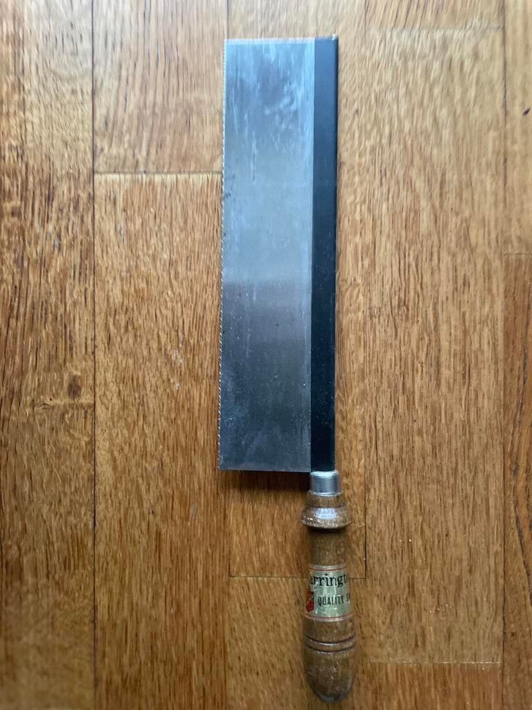 Antieke KWALITEITS HANDZAAG, WARRINGTON Quality Saws, Ophalen