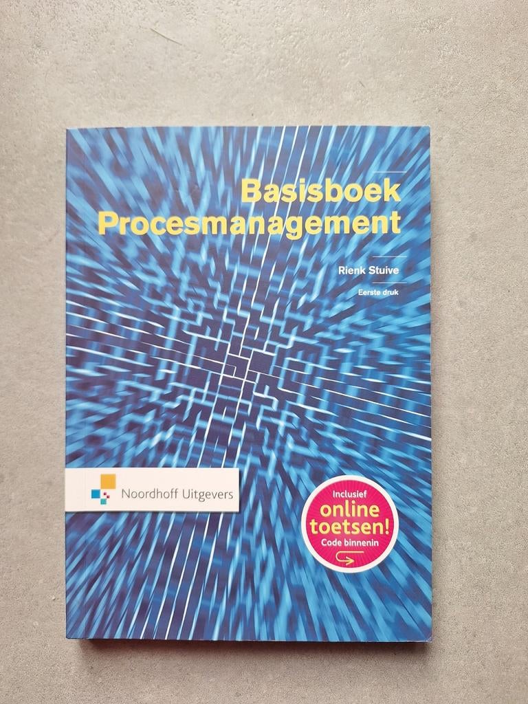 Basisboek Procesmanagement - R. Stuive, Boeken, Ophalen of Verzenden, Zo goed als nieuw, HBO, Rienk Stuive
