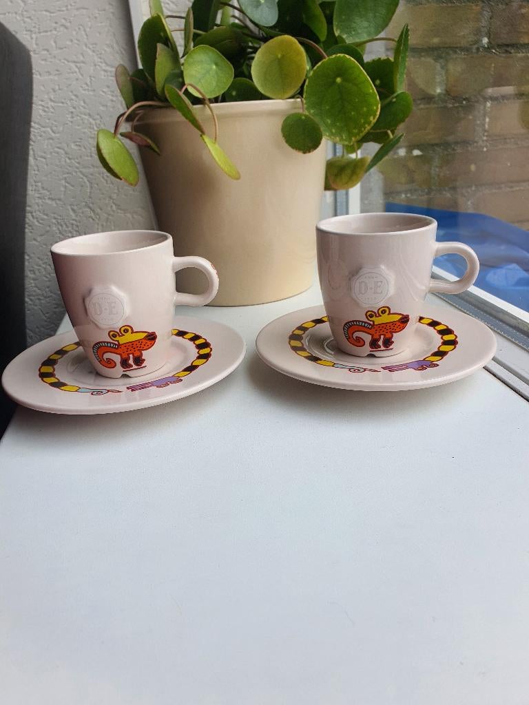 Douwe Egberts Mosa design kopjes – Nikolai Carels, Ophalen of Verzenden