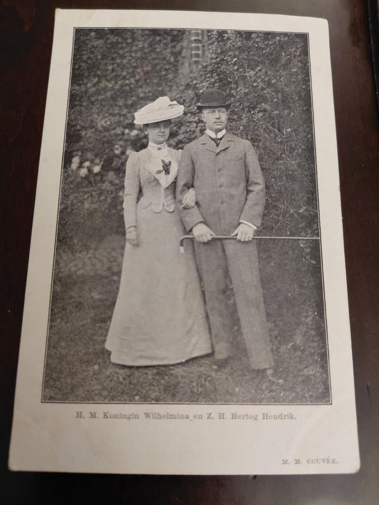 Koningin Wilhelmina en Hertog Hendrik, Ophalen of Verzenden, Voor 1940, Zo goed als nieuw, Overige onderwerpen