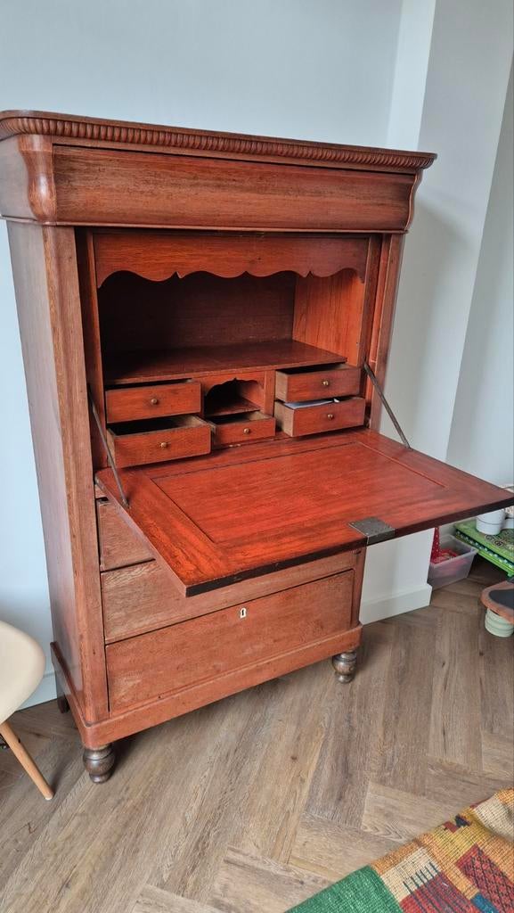 Biedermeier Bureau met klep en lades, Ophalen of Verzenden