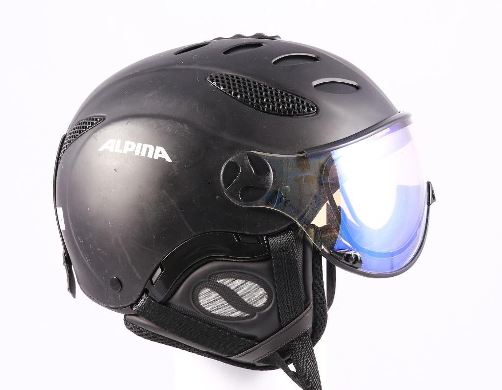 60 61 62 skihelm/snowboardhelm ALPINA CUSNA VISOR, Overige merken, Gebruikt, Overige typen, Ophalen of Verzenden