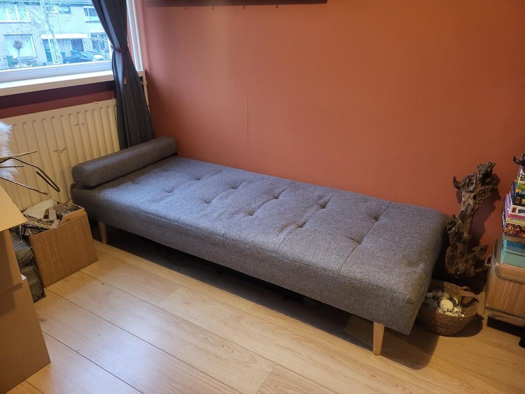 Ligbank Jysk Norefjell, Ophalen, Eenpersoons, Zo goed als nieuw, 80 cm
