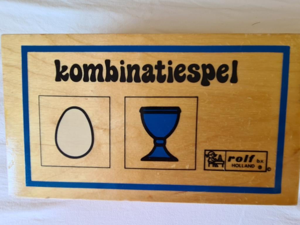 Rolf Kombinatiespel, 48 kaarten, 24 sets, houten doos, Ophalen, Zo goed als nieuw