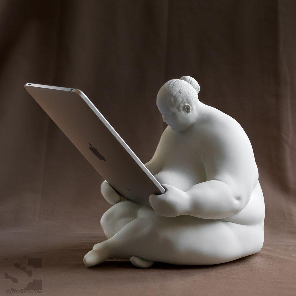 iPad-dock 'Venus of Cupertino' (uniek object van kunstenaar), Ophalen of Verzenden, Zo goed als nieuw, Apple iPhone