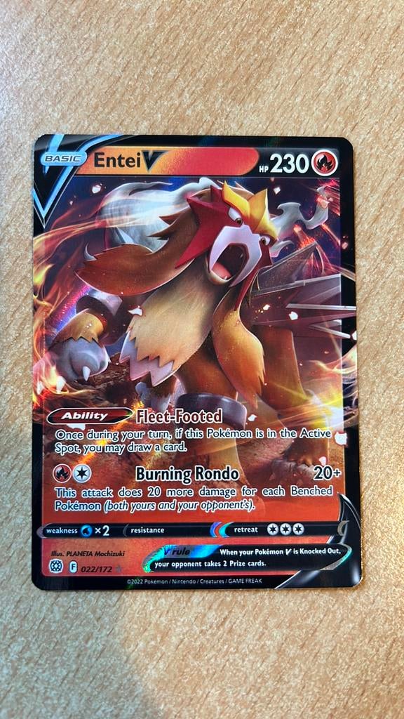 Entei V 022/172 Brilliant Stars, Ophalen of Verzenden, Zo goed als nieuw