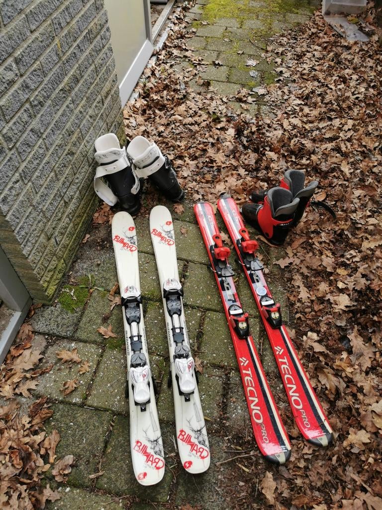 Kinder ski 's incl stokken indien gewenst. 265 mm en 278, Overige merken, Gebruikt, 100 tot 140 cm, Ophalen of Verzenden