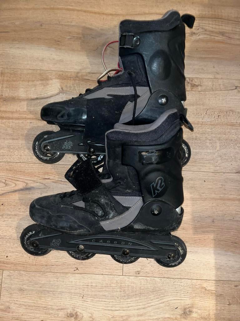 K2 Carbon Aggressive Inline Skates, Sport en Fitness, K2, Gebruikt, Heren, Ophalen of Verzenden