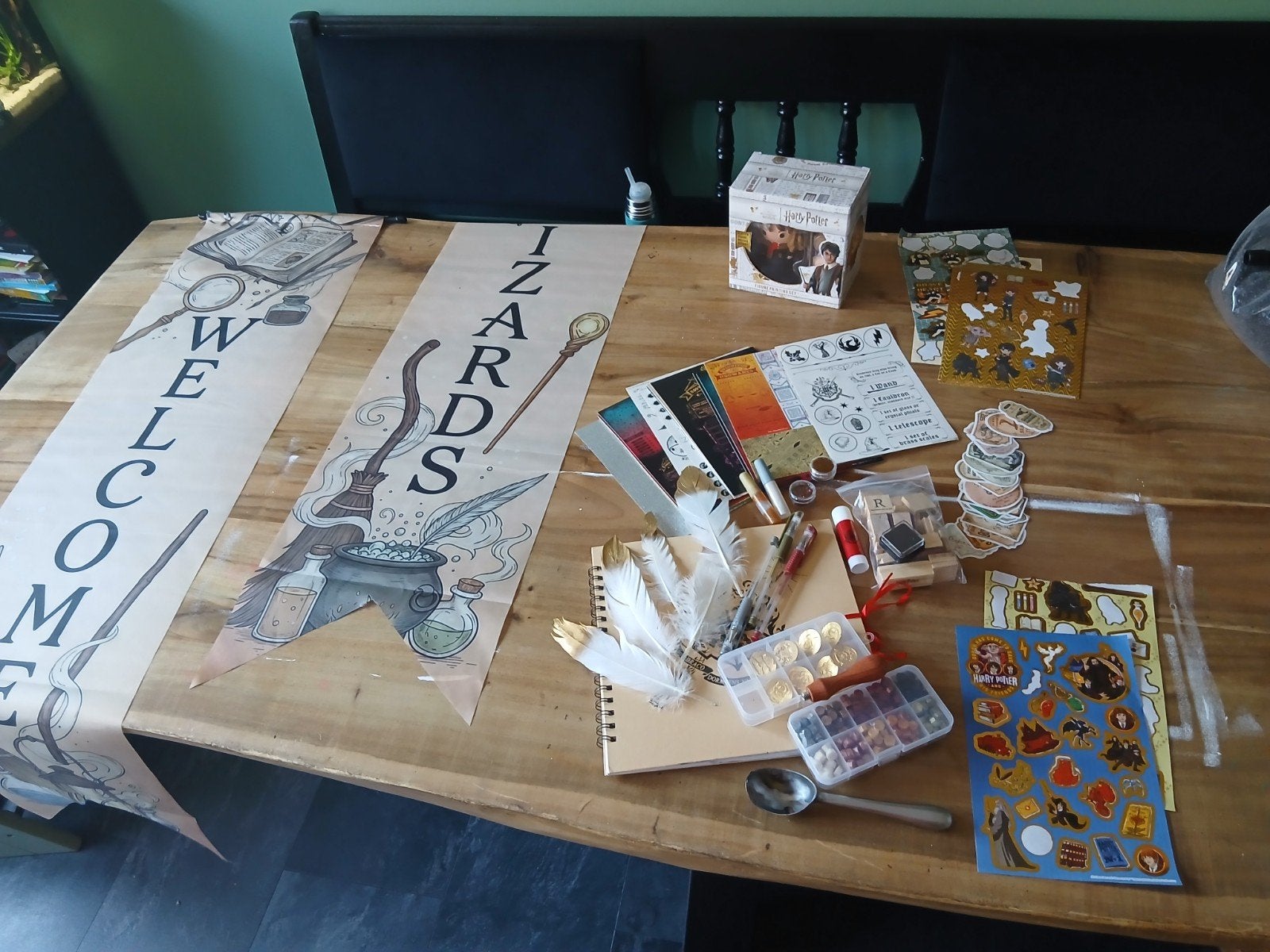 Harry Potter knutselen / tovenaars kinderfeestje set, Ophalen of Verzenden, Gebruikt
