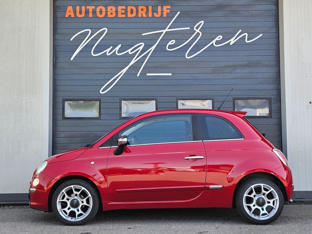 Fiat 500 1.2 Sport|Org NL|Leer|Airco|N.A.P, Euro 5, Gebruikt, 840 kg, Leder en Stof