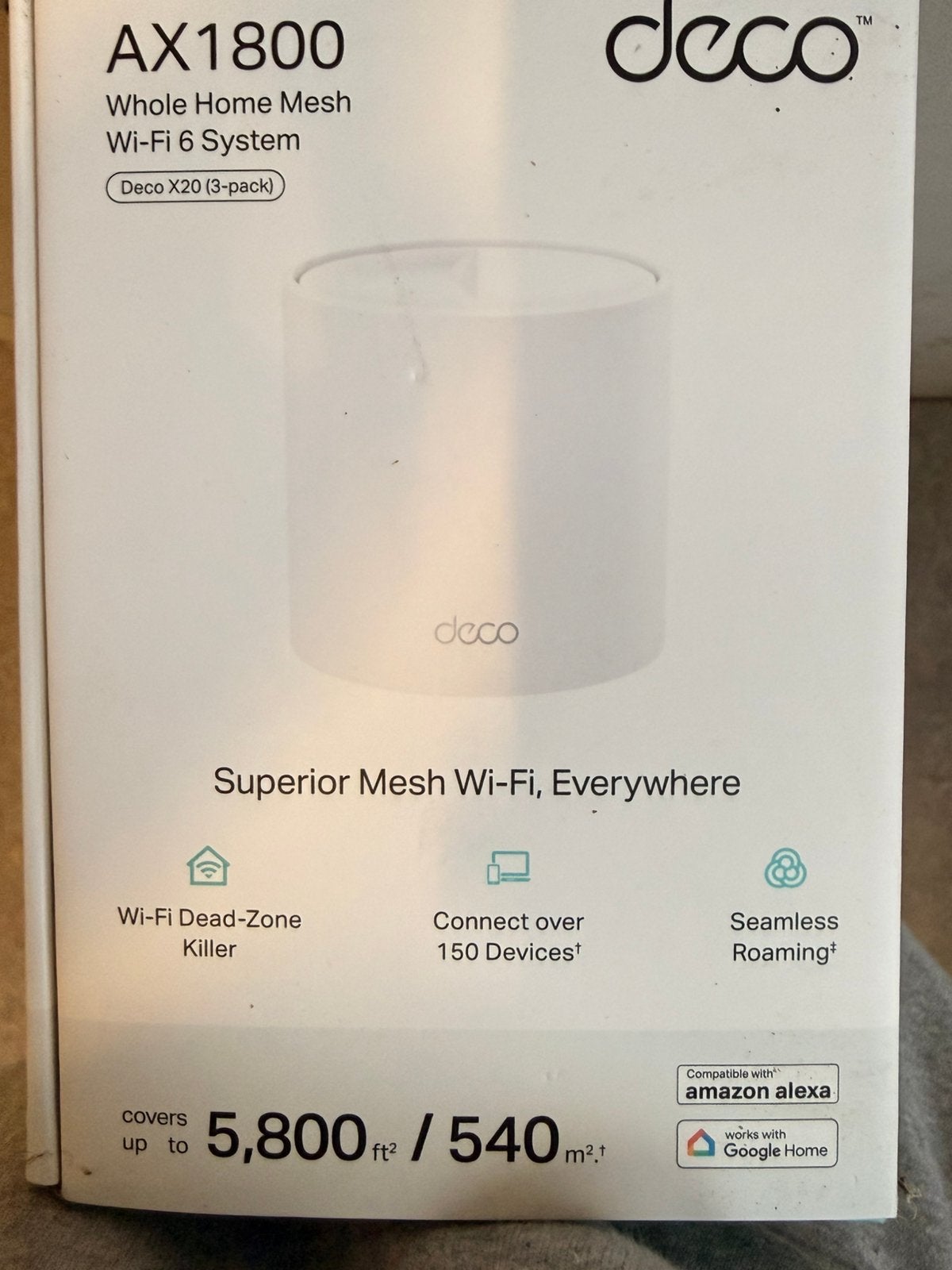 Foto 2 van Nieuw in doos TP-Link Deco X20 AX1800 Whole HomeMesh Wi-Fi 6