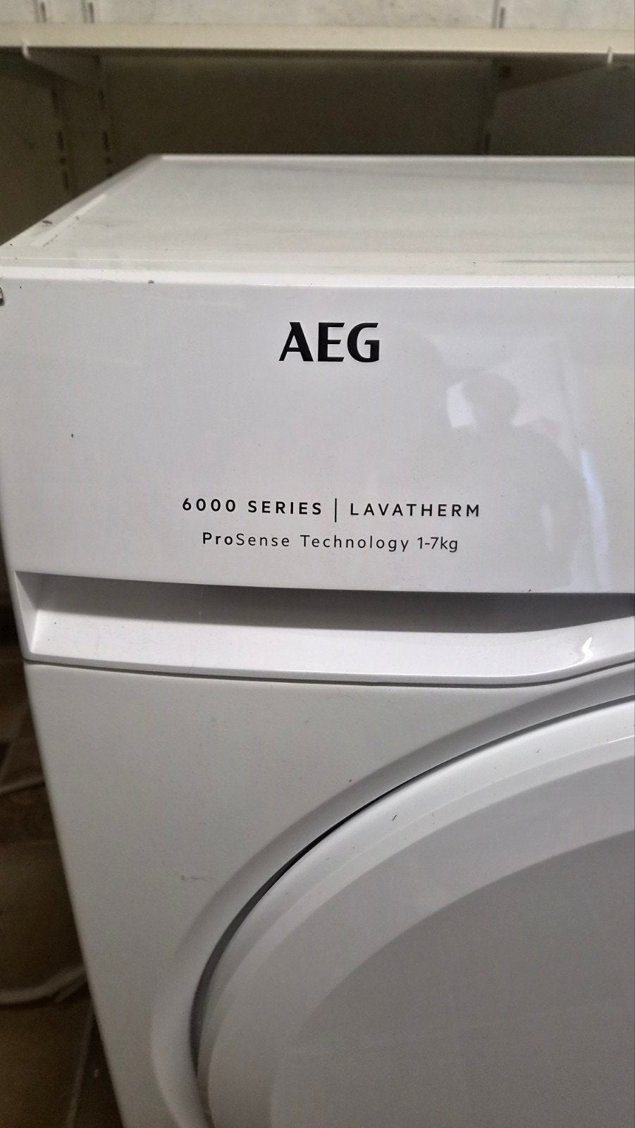 AEG 6000 Series Lavatherm ProSense 7 kg condensdroger, Ophalen, 6 tot 8 kg, Gebruikt, Voorlader