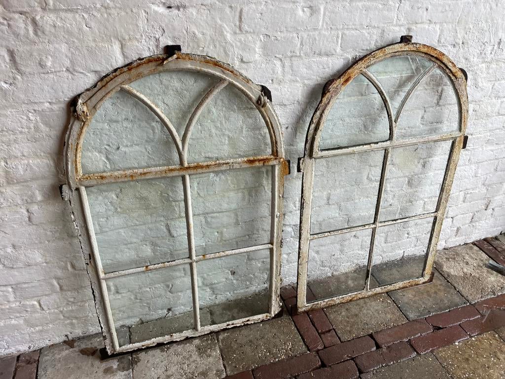 2 stuks Antiek stalraam, gietijzer, 103x63 cm, Ophalen